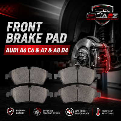 Front Brake Pad 4G0698151R  2515802 P85127 Compatible With AUDI A6 C6 & A7 & A8 D4