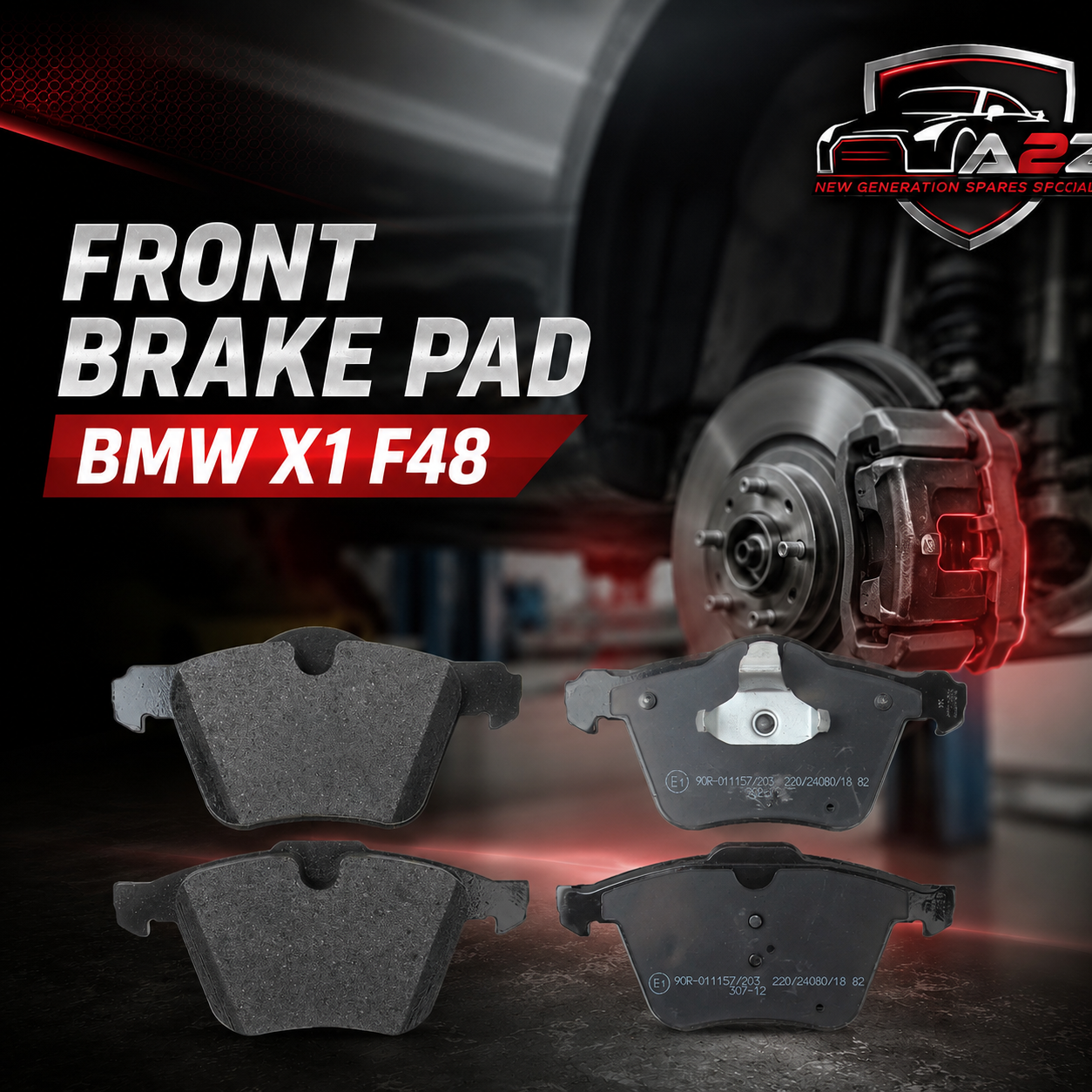 Front Brake Pad 34106882418 2561701 P06093 Compatible With BMW X1 F48