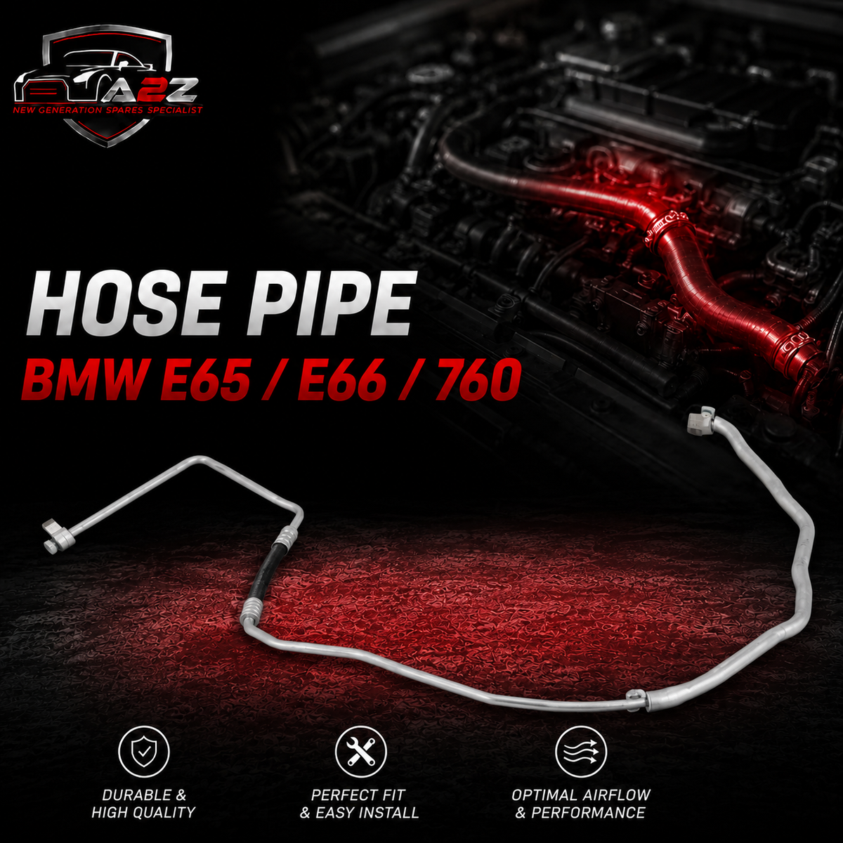 Air conditioning Hose pipe 64538381359 Compatible With BMW E65 / E66 / 760