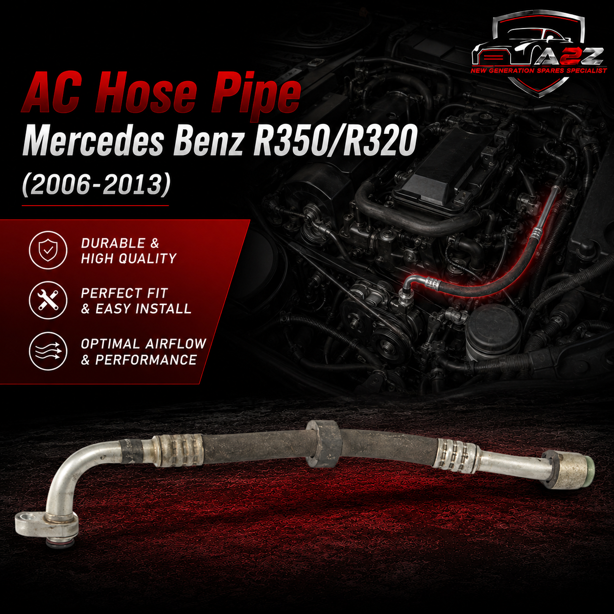 AC Hose Pipe 2518300715 Compatible With Mercedes Benz  R350/R320