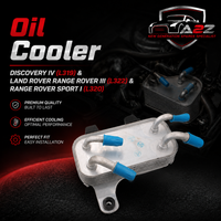 Oil Cooler PIB500052 LR031827 LR089887 PIB500051 Compatible With DISCOVERY IV (L319) & LAND ROVER RANGE ROVER III (L322) & RANGE ROVER SPORT I (L320)