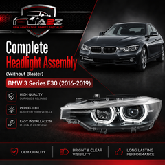Headlight Headlamp Left 63118492473 & Right 63118492474 (Without Blaster) Compatible With BMW 3 Series F30 (2016-2019)  LED