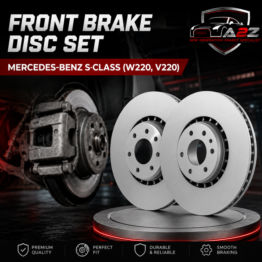 Front Brake Disc Set A2204210812  A2204212512 A220421251264 Compatible With MERCEDES-BENZ S-CLASS (W220, V220)