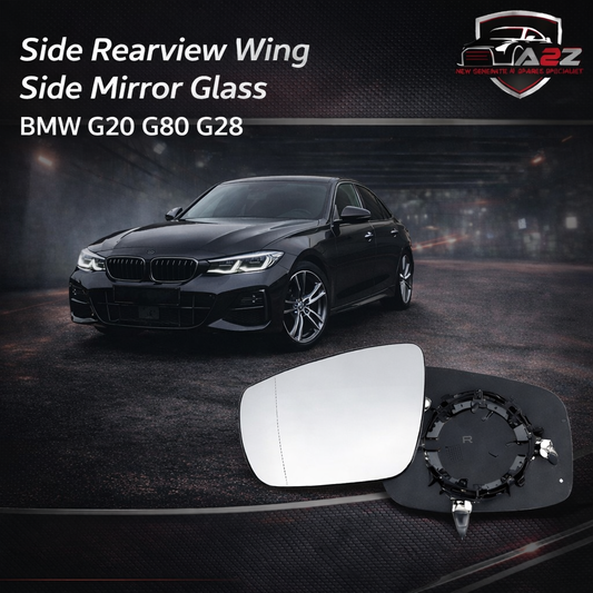 Side Rearview Wing Side Mirror Glass Left 51167445413 & Right 51167445414 Compatible With BMW 3 Series (G20, G80, G28) & 5 Series (G30, F90) & 6 Gran Turismo (G32) & 7 Series (G11, G12)