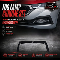 Fog Lamp Chrome Set (Black) Left 5E3807833 & Right 5E3807834 Compatible With Skoda Octavia (2021-2023) Tag No.1194