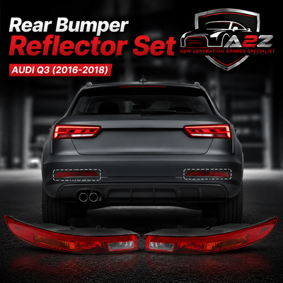 Rear Bumper Reflector Compatible With AUDI Q3 8UB, 8UG Rear Bumper Reflector Left 8U0945095B & Right 8U0945096B (2016-2018) Tag-RB-156