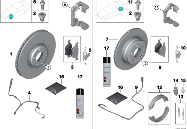 Front Brake Pad Wear Sensor 34356755266 34356778037 6755266 6778037 Compatible With BMW 7 Series E65 E66 E67