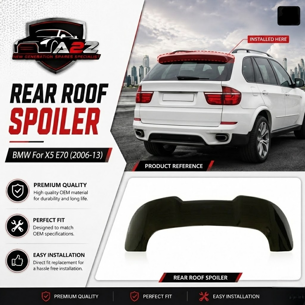 Rear Roof Spoiler BMRS13 Compatible With BMW For X5 E70 (2006-13)