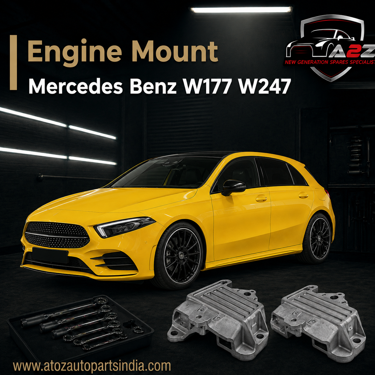 Engine Mount 2472400017 Compatible With Mercedes Benz W177 W247