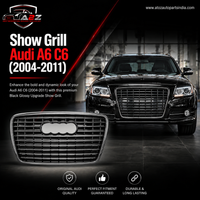 Show Grill Compatible With Audi A6 C6(2004-11) S-Line Silver Chrome (Without Number Plate) Tag 43