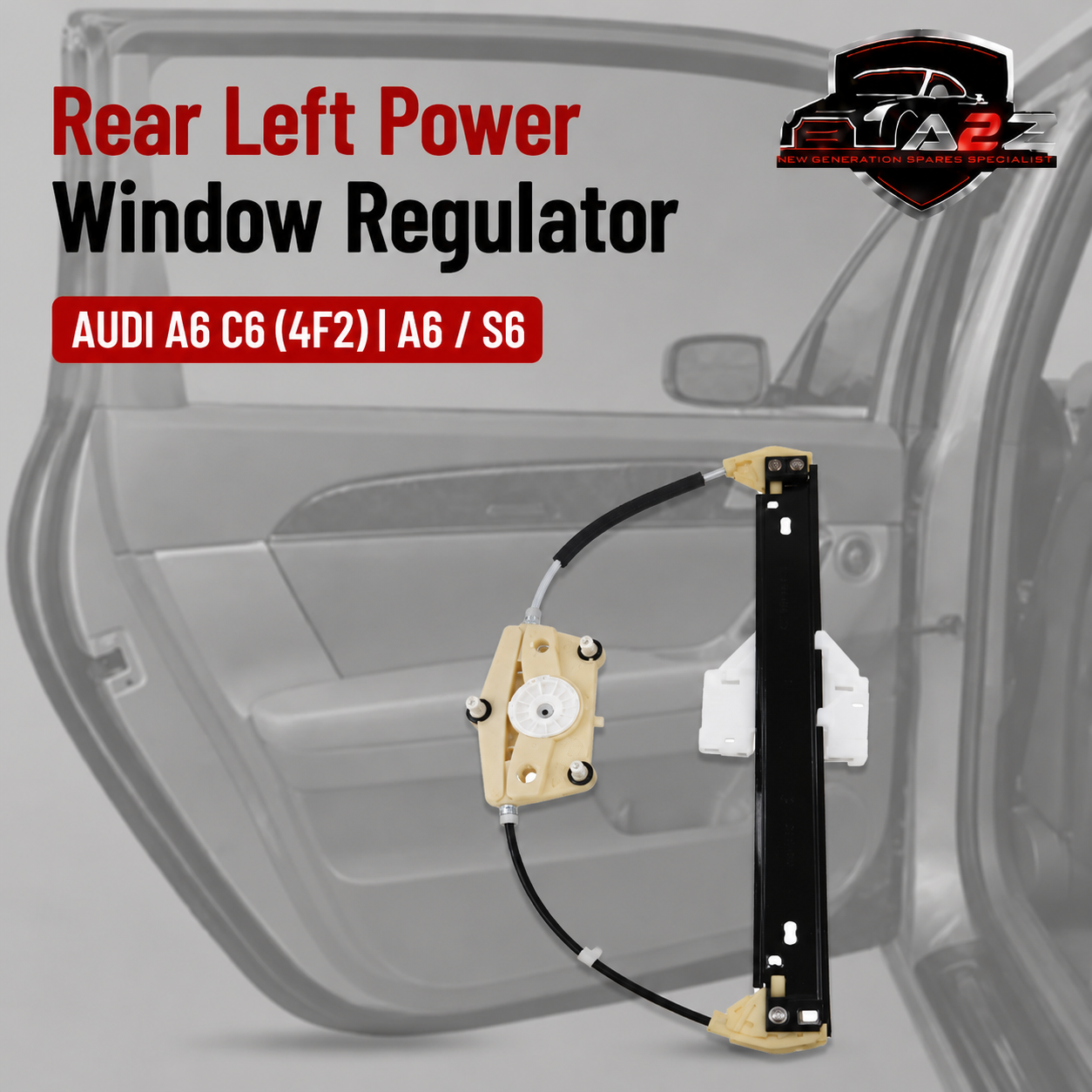 Rear Left Power Window Regulator 4F0839461 Compatible with AUDI A6 C6 (4F2) | A6 / S6