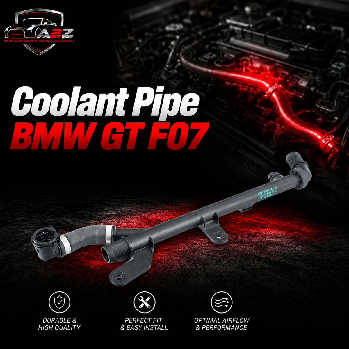 Coolant Pipe 64509170342 Compatible With BMW GT F07
