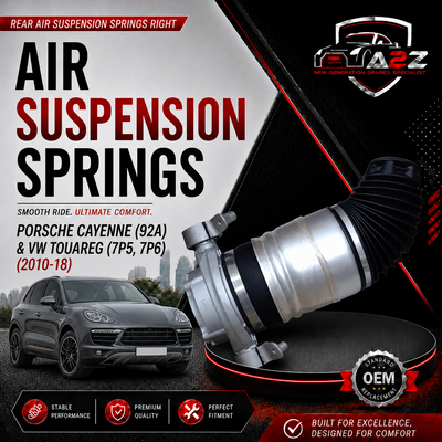 Rear Air Suspension Springs Right 95835802050 XB & Left 95835801950 XB Compatible With  PORSCHE CAYENNE (92A) & VW TOUAREG (7P5, 7P6)