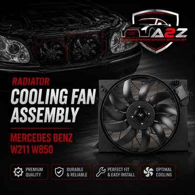 Radiator Cooling Fan Assembly 2115001893 Compatible With Mercedes Benz W211 W850