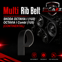Multi Rib Belt 6PK1663 038903137J 037145933B 038903137E Compatible With SKODA OCTAVIA I (1U2) OCTAVIA I Combi (1U5) (CONTINENTAL) Tag no:28