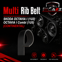 Multi Rib Belt 6PK1663 038903137J 037145933B 038903137E Compatible With SKODA OCTAVIA I (1U2) OCTAVIA I Combi (1U5) (CONTINENTAL) Tag no:28