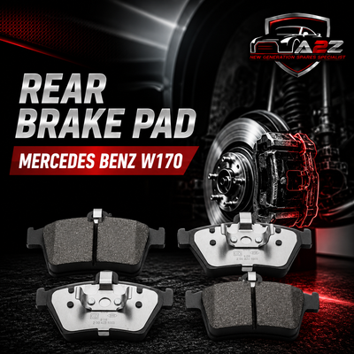 Rear Brake Pad Set 0044201720 Compatible With Mercedes Benz W170