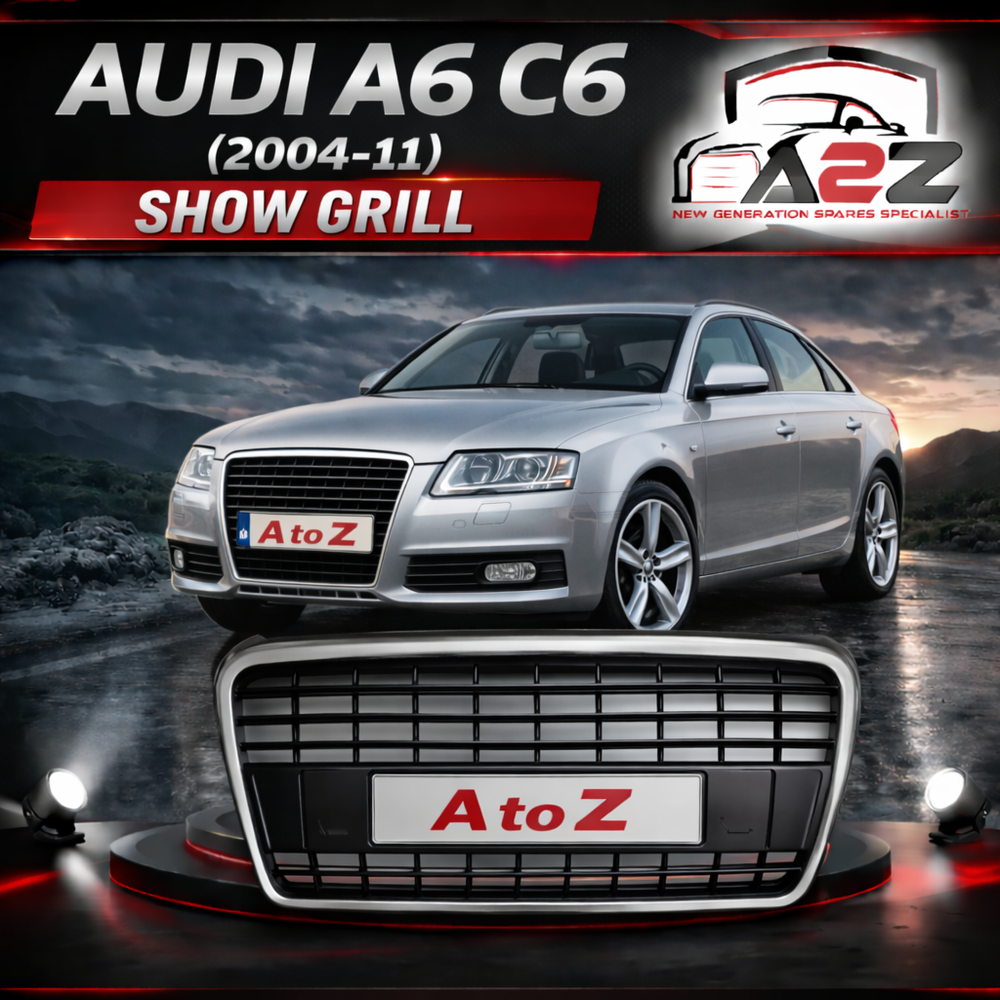 Show Grill Compatible With Audi A6 C6(2004-11) Original S-Line Black Tag 42
