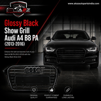 Glossy Black Show Grill 8K0853651AJT94 Compatible With Audi A4 B8 PA (2013-2016) Tag No.18