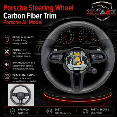 Porsche Carbon Fiber Steering Wheel Compatible With Porsche All Model
