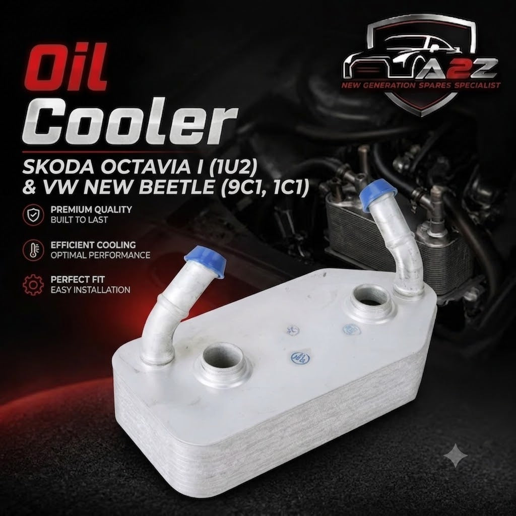 Oil Cooler 096409061G 096409061 096409061F 096409061E Compatible With SKODA OCTAVIA I (1U2) & VW NEW BEETLE (9C1, 1C1) Tag-O-115