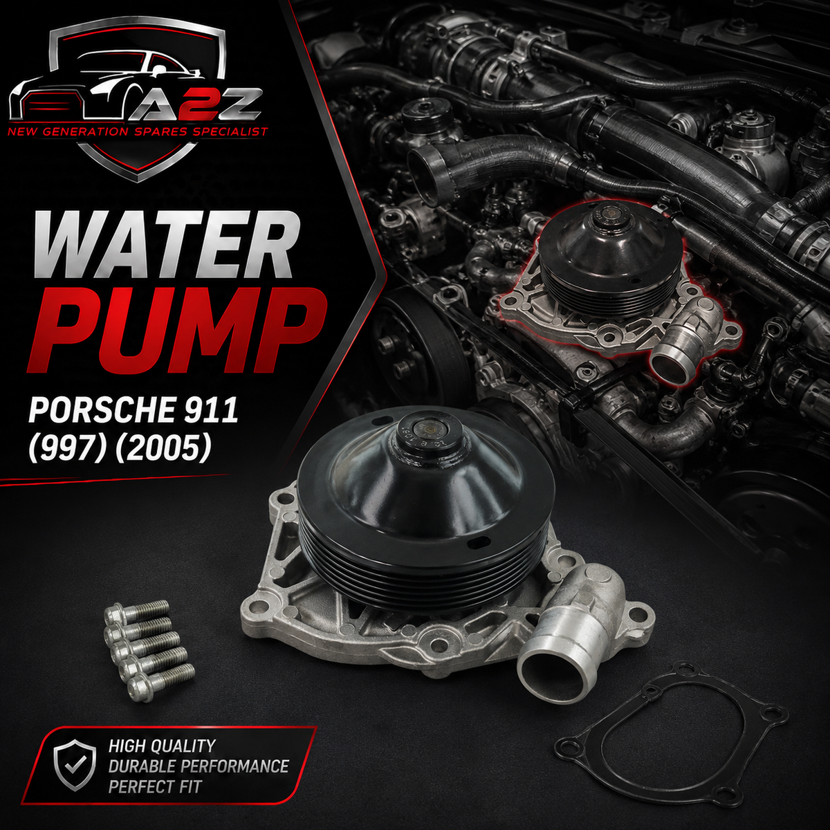 Water Pump 99610601151 99610601152 99610601153 99610601154 99610601155 Compatible With PORSCHE 911 (997) Tag No.31