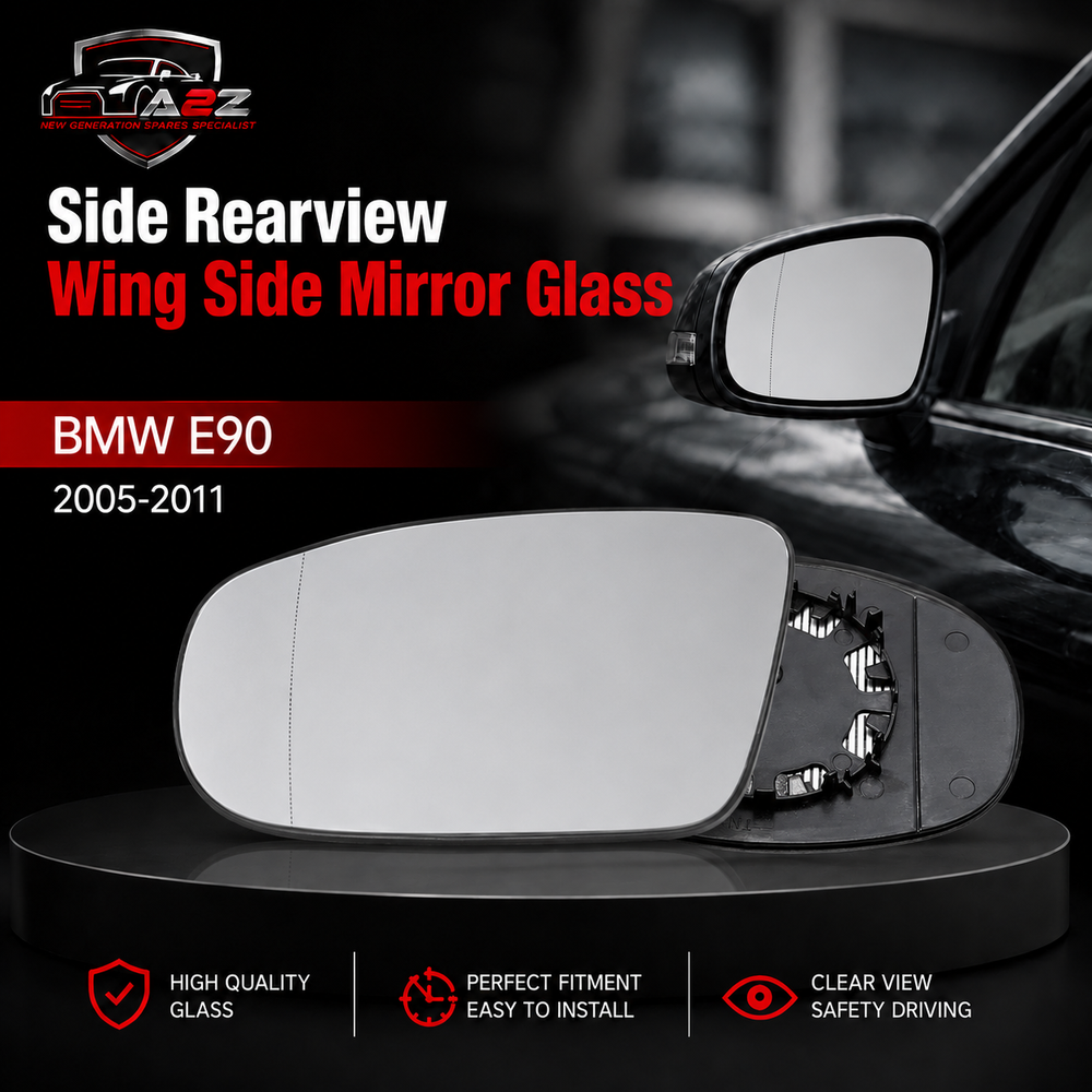 Side Rearview Wing Side Mirror Glass Left 51167252893 & Right 51167252894 Compatible With BMW 3 Series (E90) & 3 Convertible (E93) & 3 Coupe (E92) (2009-2012)