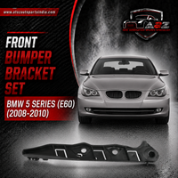 Front Bumper Bracket Left 51117178077 & Right 51117178078 Compatible With BMW 5 Series (E60) (2008-2010) Tag No.1581