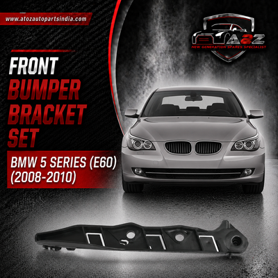 Front Bumper Bracket Left 51117178077 & Right 51117178078 Compatible With BMW 5 Series (E60) (2008-2010) Tag No.1581