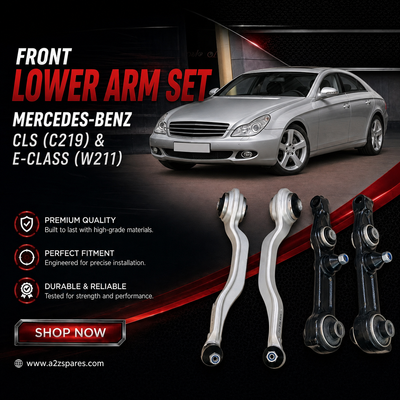 Front Lower Control Arm (Set Of 4) 2113308107 2113308207 2113304311 2113304411 Compatible with MERCEDES-BENZ CLS (C219) & E-CLASS (W211)