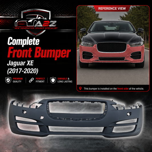 Complete Front Bumper T4N13172LML Compatible With Jaguar XE (2017-2020) Tag No.625