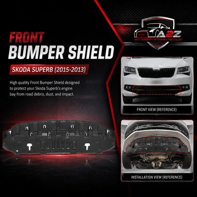 Front Bumper Shield 3V0807611 Compatible With Skoda Superb (2015-2023) Tag No.3