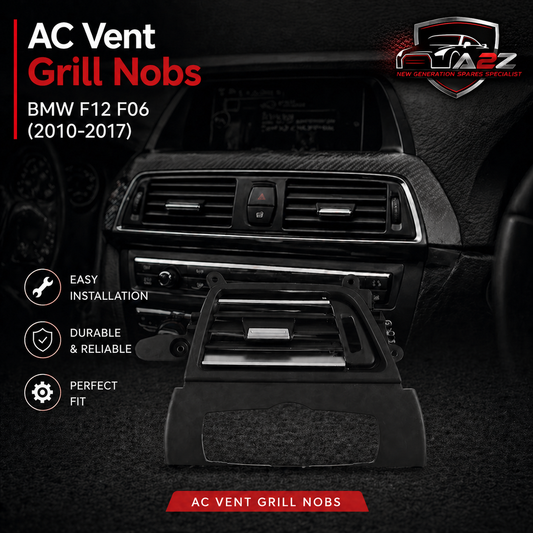 Black Ac Vent Grille Right 64229197487 & Left 64229197488 Compatible With BMW 6 Series F12 F06