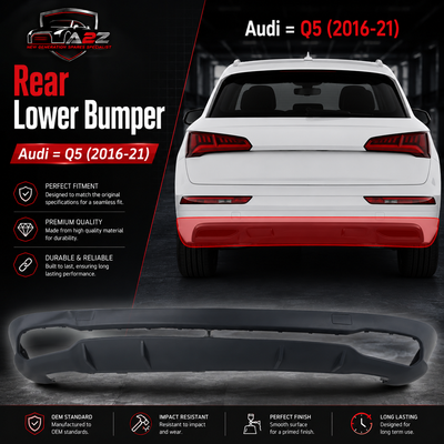 Rear Lower Bumper 80A807434D Compatible With Audi Q5 (2016-21) Tag No:213B