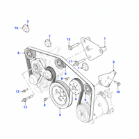 Belt Tensioner With Pulley C2D45642 Compatible With Jaguar XE