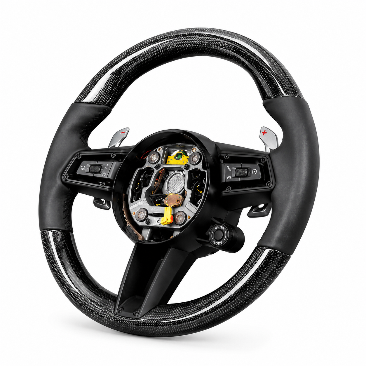 Carbon Fiber Steering Wheel (Gloss Carbon Finish) Compatible With Porsche All Models