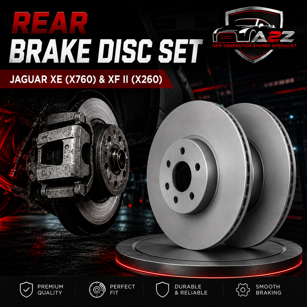 Rear Brake Disc Set T4N1742 Compatible With JAGUAR XE (X760) & XF II (X260)