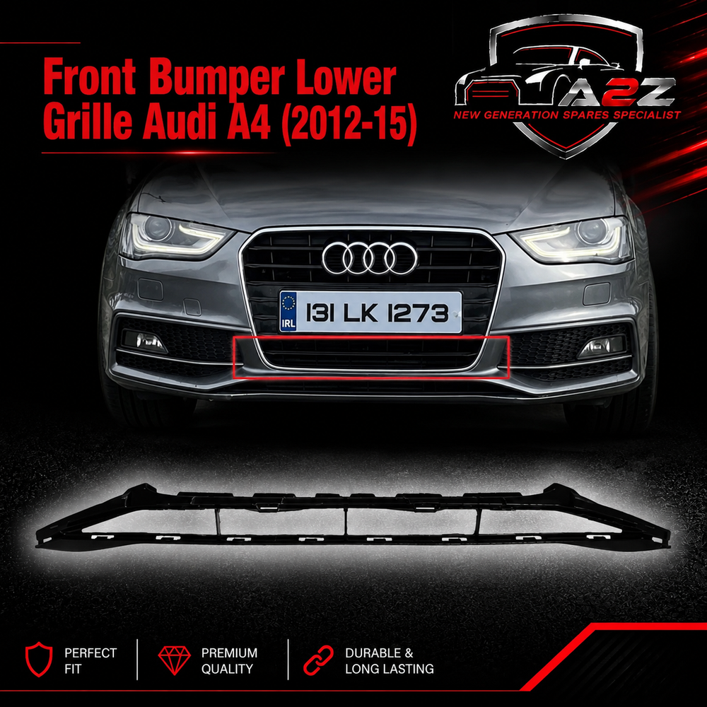 Front Bumper Lower Grille 8K0807647A Compatible With Audi A4 (2012-15) Tag No.199