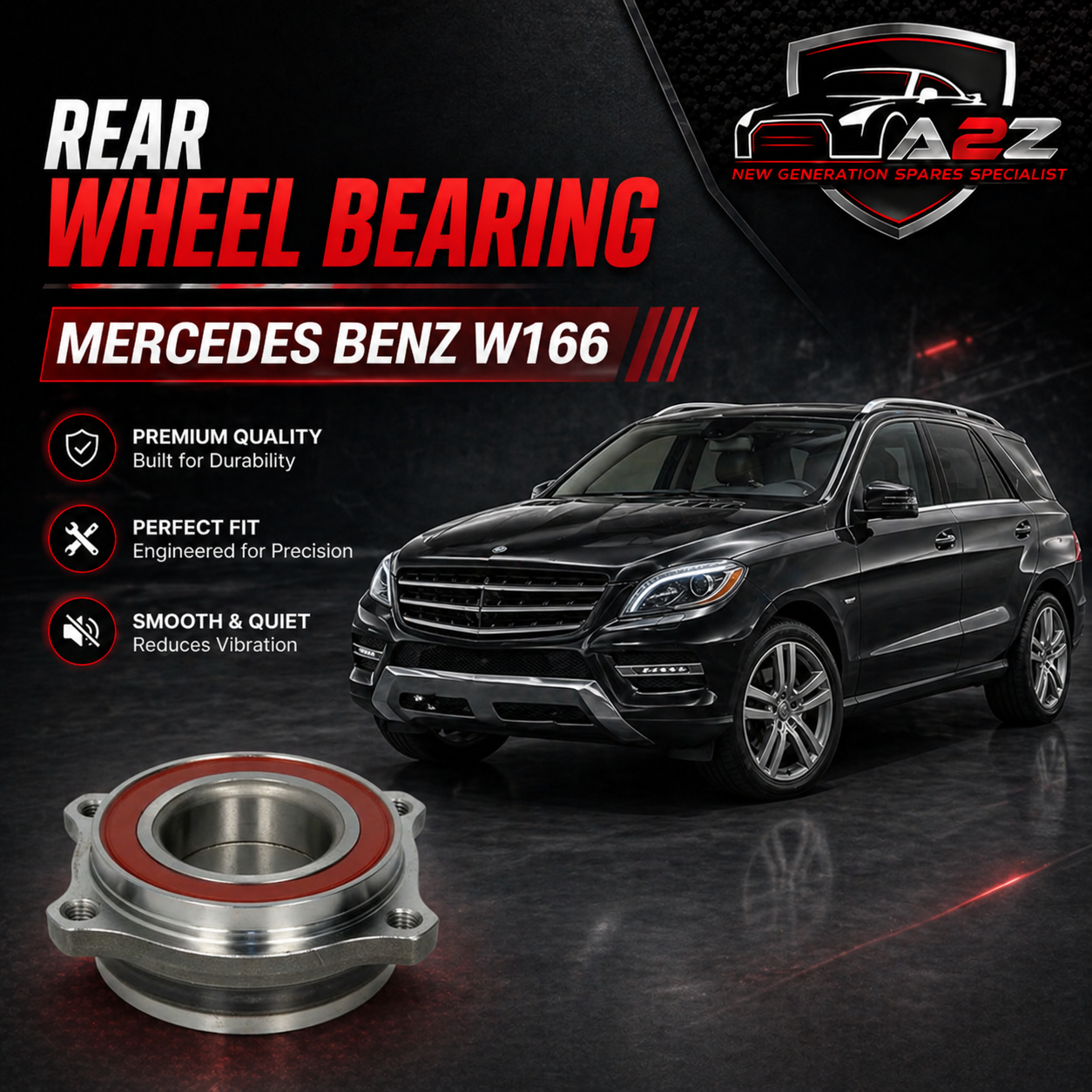 Rear Wheel Bearing 2039810127 2309810127 A2309810127 Compatible With Benz = W166