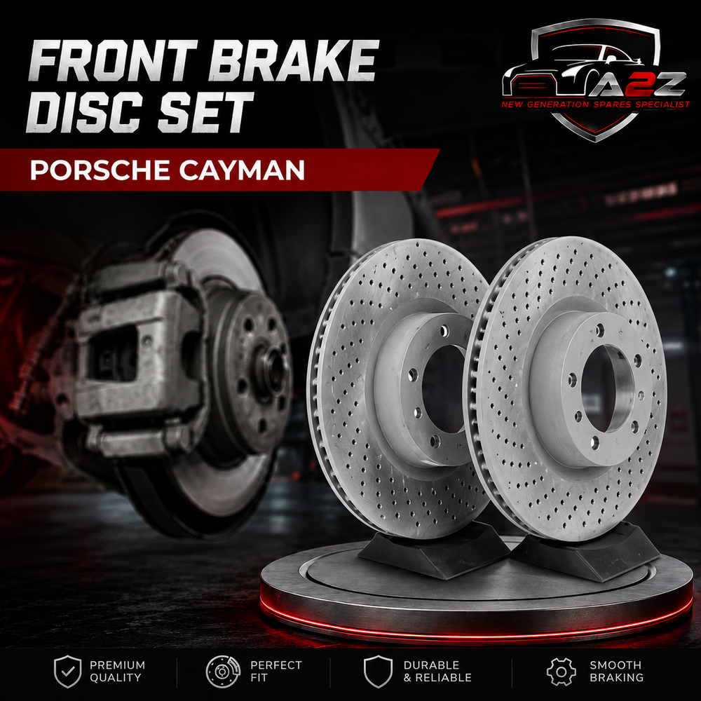 Front Brake Disc Set 99735140101 9975140101 99735140201 Compatible With PORSCHE CAYMAN