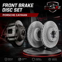 Front Brake Disc Set 99735140101 9975140101 99735140201 Compatible With PORSCHE CAYMAN
