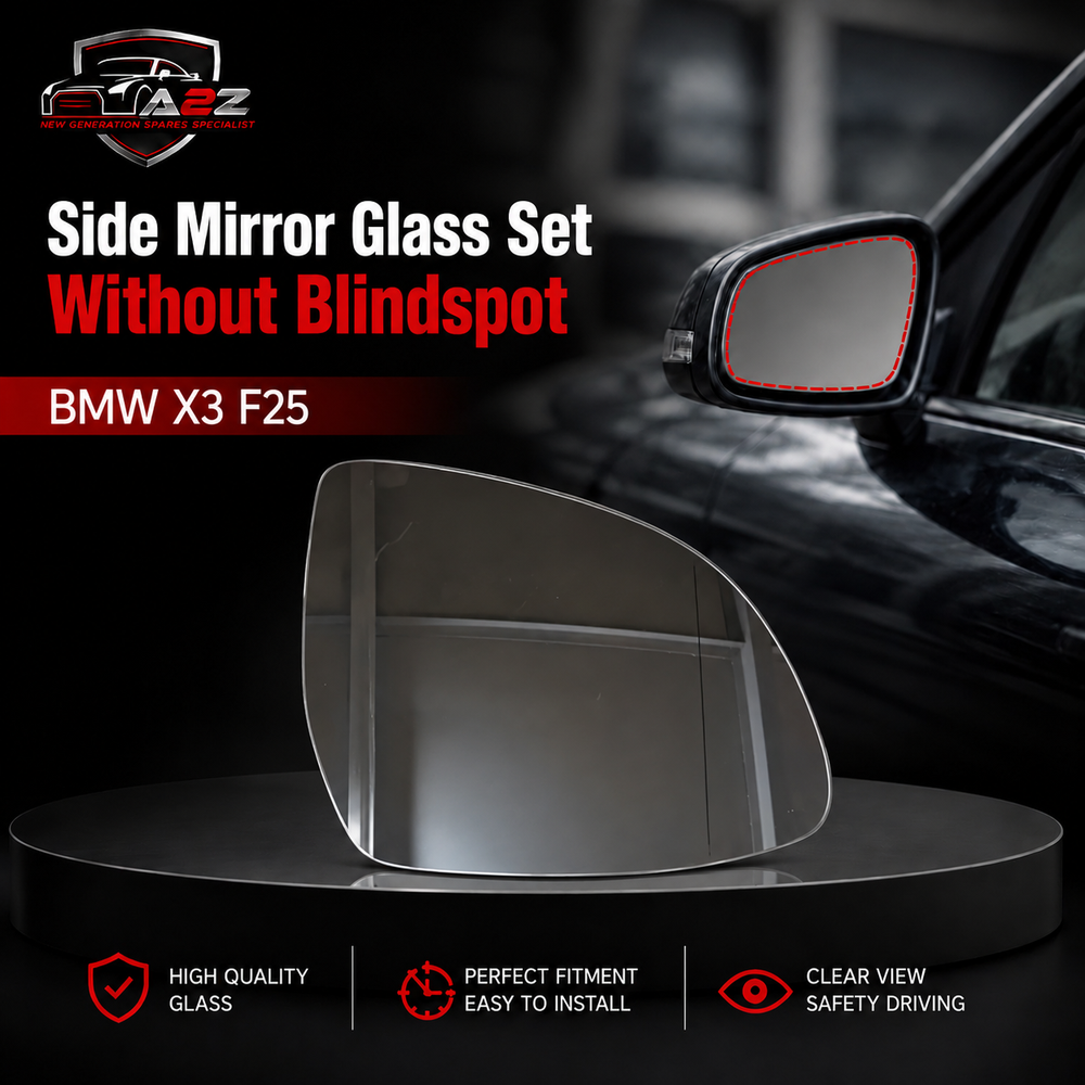 Side Mirror Glass Set Without Blindspot Right 51167291220 & Left 51167291219  Compatible With BMW X3 (F25),BMW X5 (F15) (G05), X7 (G07)
