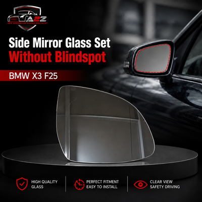 Side Mirror Glass Set Without Blindspot Right 51167291220 & Left 51167291219  Compatible With BMW X3 (F25),BMW X5 (F15) (G05), X7 (G07)