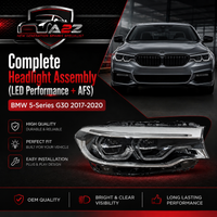 Complete Headlight Assembly (LED Performance + AFS) Right 63117214962 & Left 63117214961 Compatible With BMW 5-Series G30 2017-2020 Tag No.73
