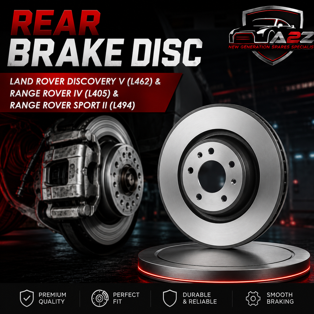 Rear Brake Disc Set LR099036 LR161898 LR033302 Compatible With LAND ROVER DISCOVERY V (L462) & RANGE ROVER IV (L405) & RANGE ROVER SPORT II (L494)