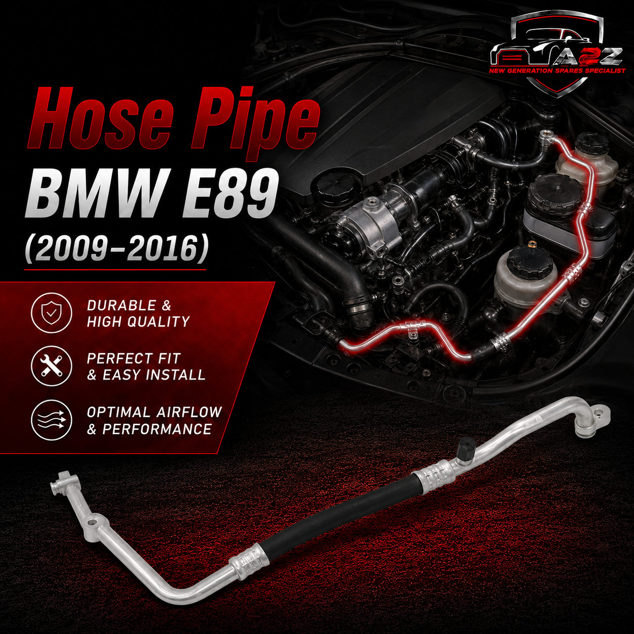 Hose Pipe 64509224837 Compatible With BMW E89 /Z4