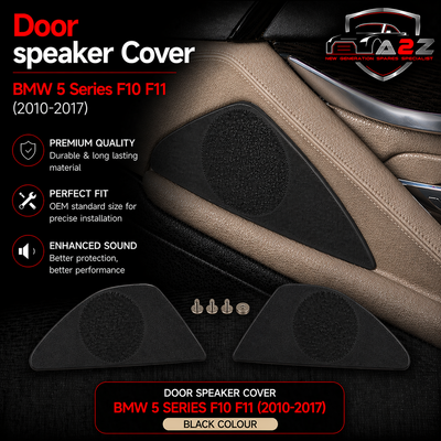 Rear Left Door Speaker Cover Black 51427226463 Compatible With BMW 5 series F10 F11