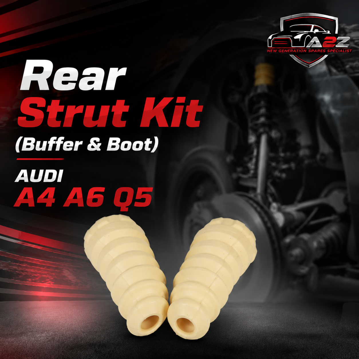 Rear Strut Kit (Buffer & Boot) 1TD-511359 1K0511353P 1KD511359 1T0511359 Compatible With Volkswagen touran [9R1,9R3] [2004-2011]