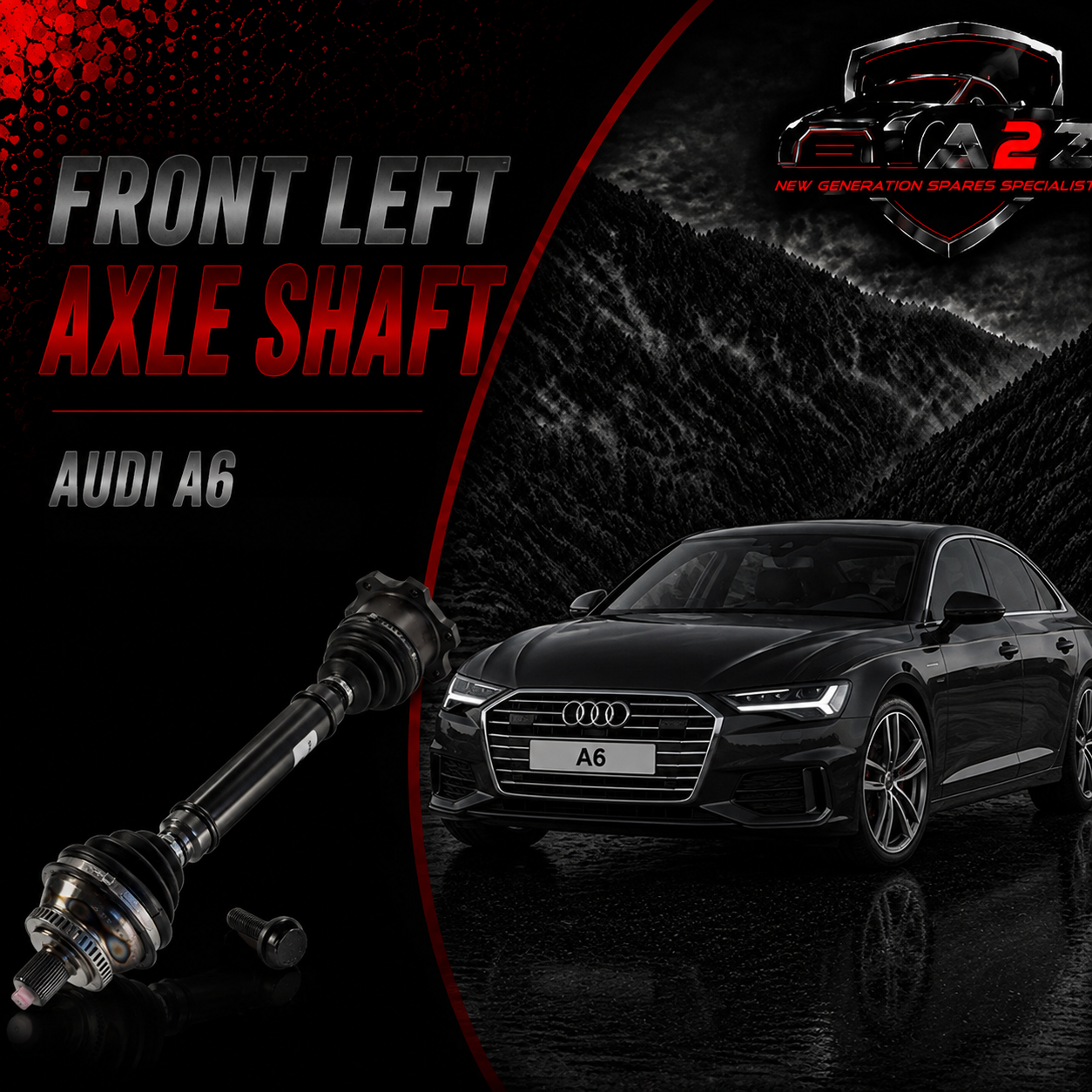 Front Left Axle Shaft 4B0407271F Compatible With AUDI A6
