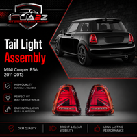 Tail Light Rear Lamp Set Left 63212757011 63212753625 & Right 63212757012 63212753626 Compatible With MINI Cooper R56 2011-2013 Tag No.62
